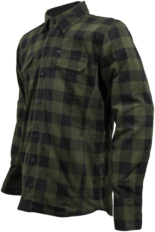 Speed and Strength True Grit Armored Motoshirt Olive/Black Medium - Image 3