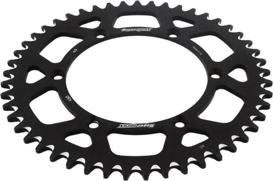 Supersprox 49T Aluminum Rear Sprocket Black Fits 82-17 Kawasaki Suzuki - Image 2