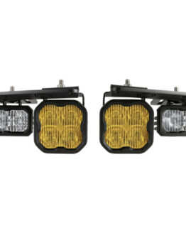 21-Up Ford Bronco Stage Series Fog Pocket Kit - Yellow Sport