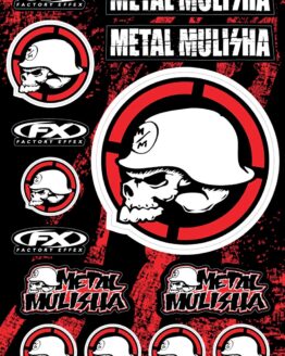Factory Effex Metal Mulisha Sticker Kit 2 Multicolor