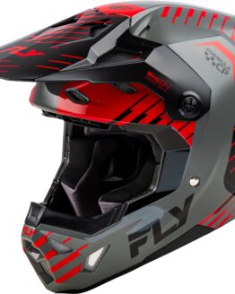 Fly Racing Formula CP Slice Helmet Grey/Red/Black LG