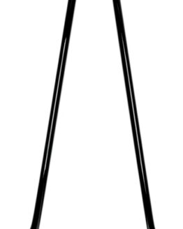 Black Attitude Sticks Sissy Bar - Round Bar, 30" Tall 11" Wide