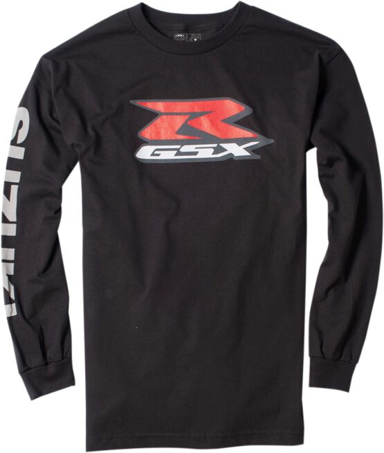 Men's Suzuki GSX-R Long Sleeve Tee Black Large by Factory Effex