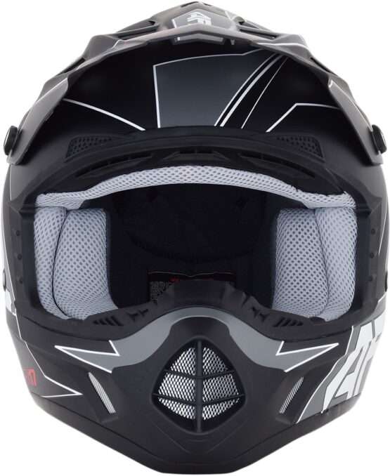 FX-17 Full Face Offroad Helmet Matte Black Large - Image 2