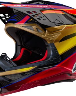 Alpinestars Supertech M10 Era MIPS Helmet Gold Yellow/Rio Red Medium
