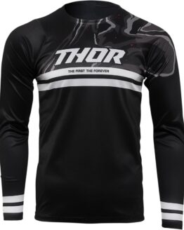 Thor Assist Banger Long-Sleeve Jersey Black/White Men's Small