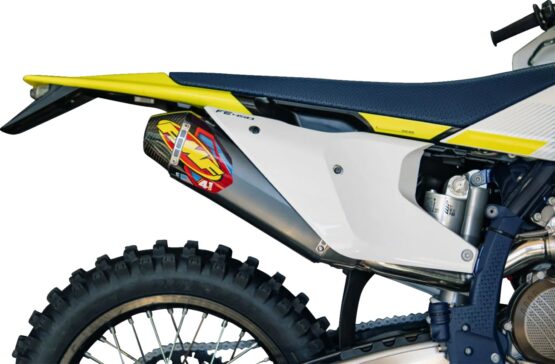 FMF Factory 4.1 RCT Slip-On Muffler Aluminum Carbon Cap For Kawasaki KX250 2025 - Image 2