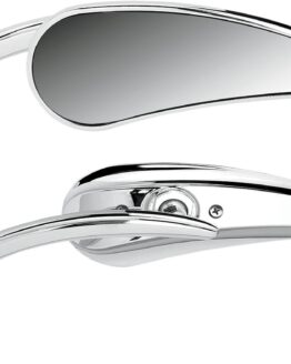 Arlen Ness Rad-II Teardrop Chrome Mirror Left 4.5"x1.5"
