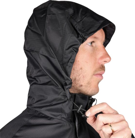 Thrashin Supply Mission Waterproof Rain Jacket Black/Gray Men's Medium - Image 2