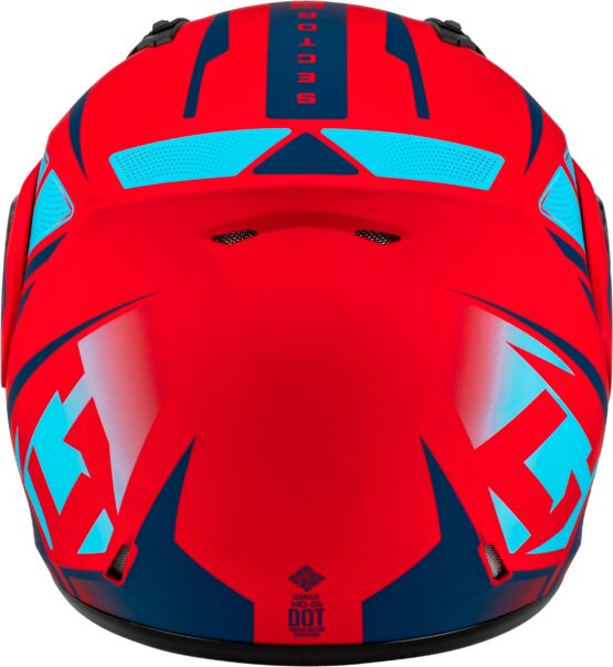 GMAX MD-04 Sector Modular Helmet Matte Red/Blue Medium - Image 2