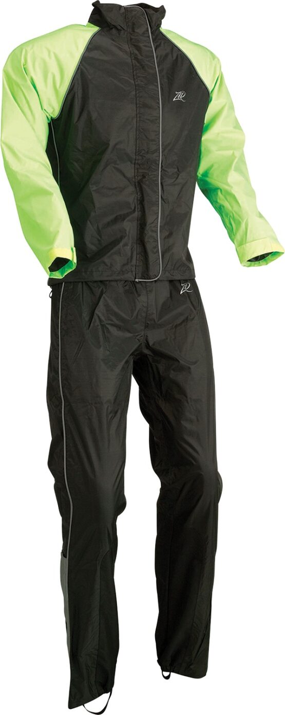 Z1R Women's 2-Piece Rain Suit Black/Hi-Vis Small
