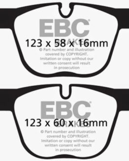 EBC Yellowstuff Rear Brake Pads Semi-Metallic Fits 12+ BMW 335 3.0 Turbo