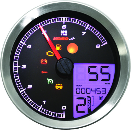 LCD Color Change Speedo and Tachometer Silver - Image 3