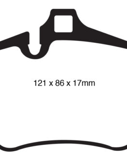 EBC Yellowstuff Front Brake Pads DP42029R Fits 07-08 Porsche 911 3.6 Carrera 2