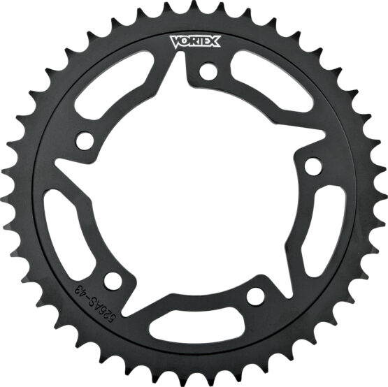 Vortex Steel Rear Sprocket 43T Black 520 Fits 13-14 Honda CBR500R
