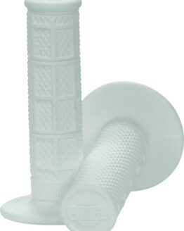 ProTaper 1/3 Waffle Motorcycle Grips - White