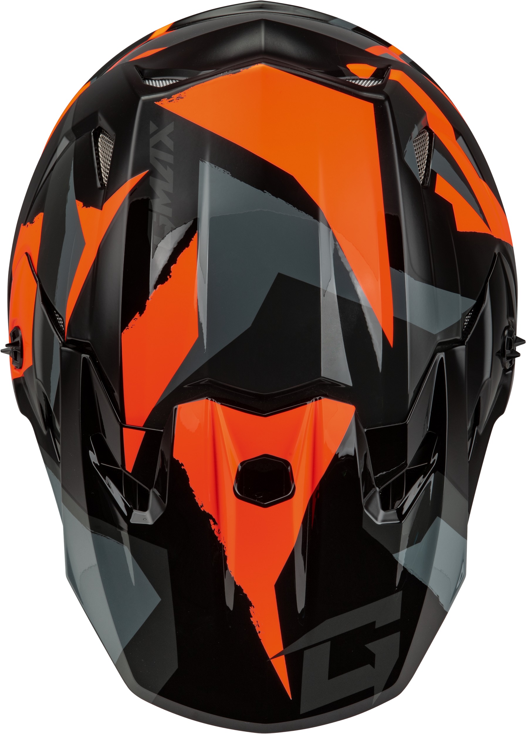 GMAX MX-96 Splinter Helmet Black/Orange 2X-Large Offroad - Image 3
