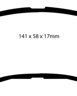 EBC Yellowstuff Front Brake Pads Semi-Metallic Fits 14+ Nissan Juke Nismo RS