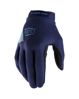 100 Percent Ridecamp Gloves Navy Slate Blue Medium