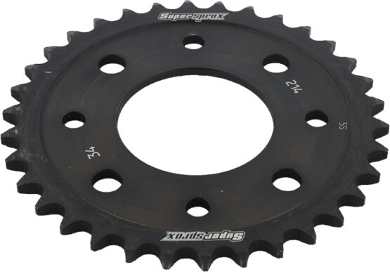 Supersprox Steel Rear Sprocket 34T Black Fits 14-20 Honda Grom MSX125 - Image 2