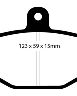 EBC Redstuff Rear Brake Pads Ceramic DP3885C Fits 92-00 Dodge Viper 8.0