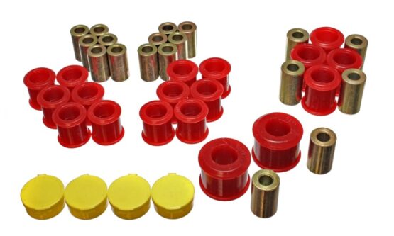 Red Rear Control Arm Bushing Set