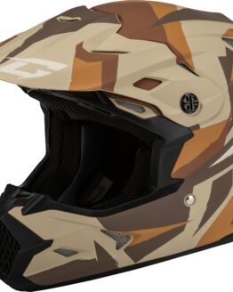 GMAX MX-96 Splinter Helmet Matte Brown/Tan/White XL