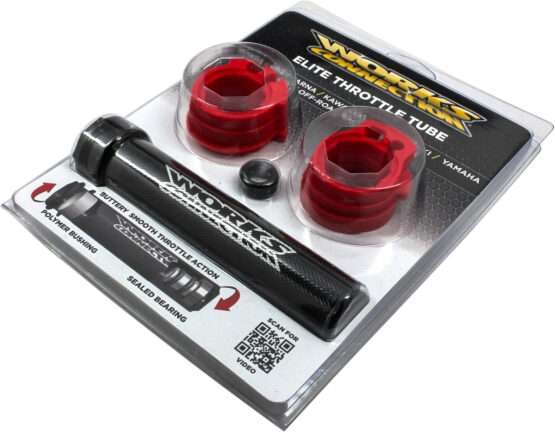 Works Connection Elite Throttle Tube Black/Red For MX & Offroad Models - Image 2
