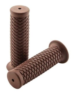 Biker's Choice Scales Grip 1in Brown Rubber