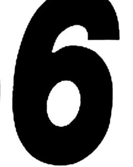 Dirt Digits 7" Black #6 Decal 3-Pack