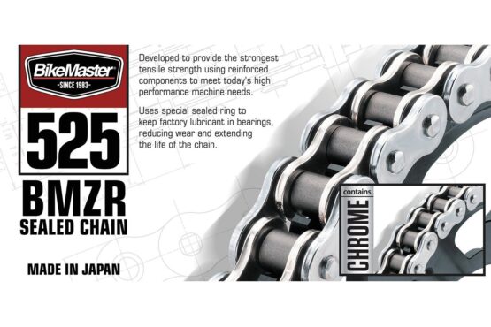 525x150 BMZR Z-Ring Chain - Black/Chrome - Image 2