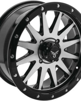 QuadBoss Wagon Wheel 18x7 4+3 4/156 Black/Machined
