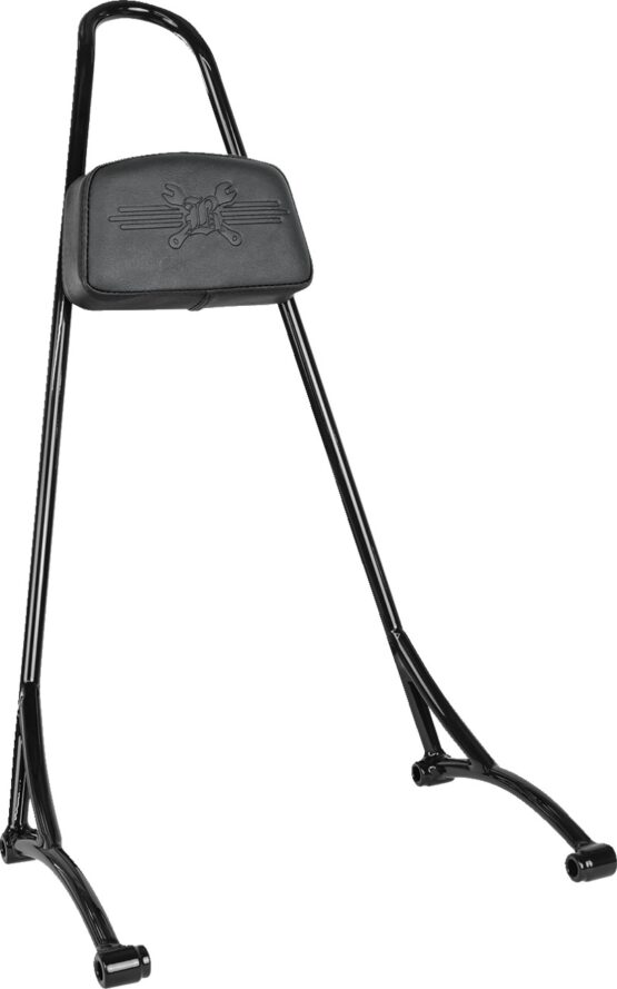 Burly Tall Sissy Bar w/ Pad Black Fits Honda Rebel