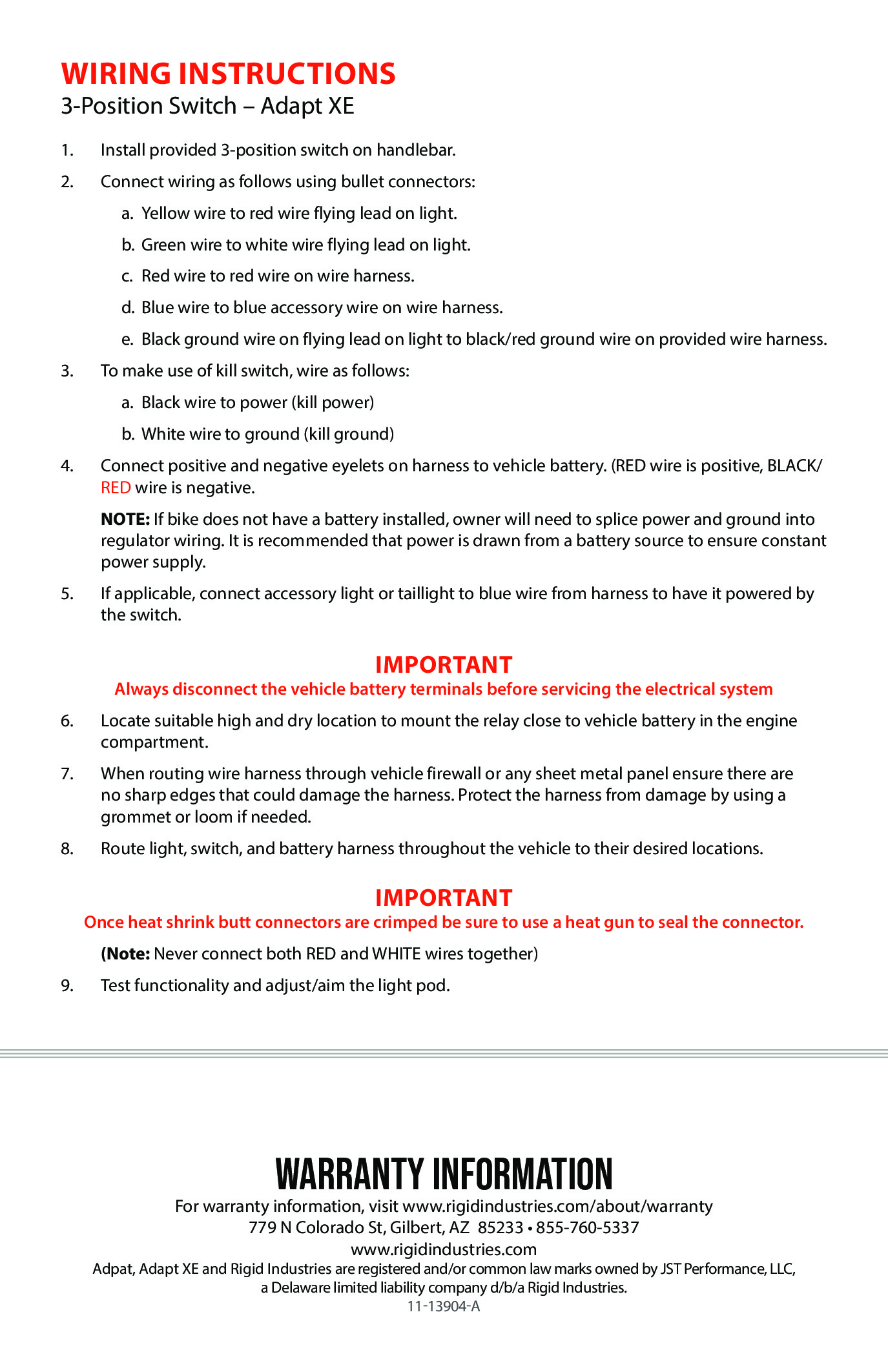 Adapt XE Extreme LED Enduro Moto Headlight Kit - Black - Image 8