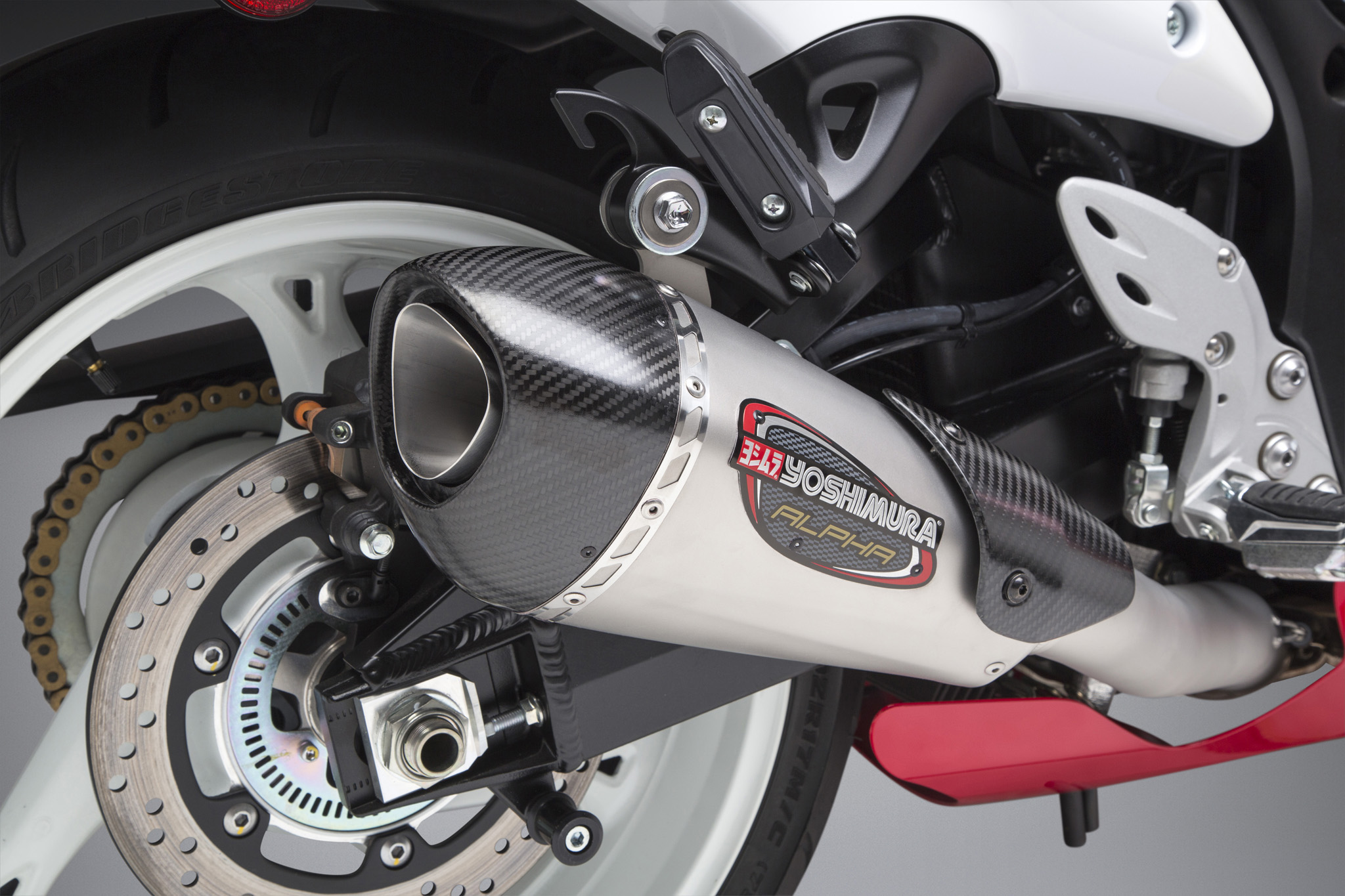 Yoshimura Alpha T Works Full Exhaust w/ Stainless Steel & Carbon Fiber Muffler - Image 3