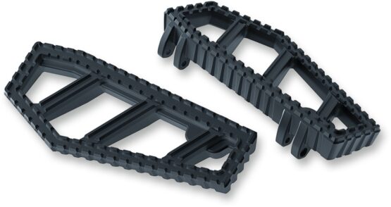 Kuryakyn Riot Serrated Driver Floorboards Satin Black