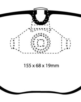EBC Bluestuff NDX Front Brake Pads Semi-Metallic Fits 08-10 BMW M3 4.0 E90