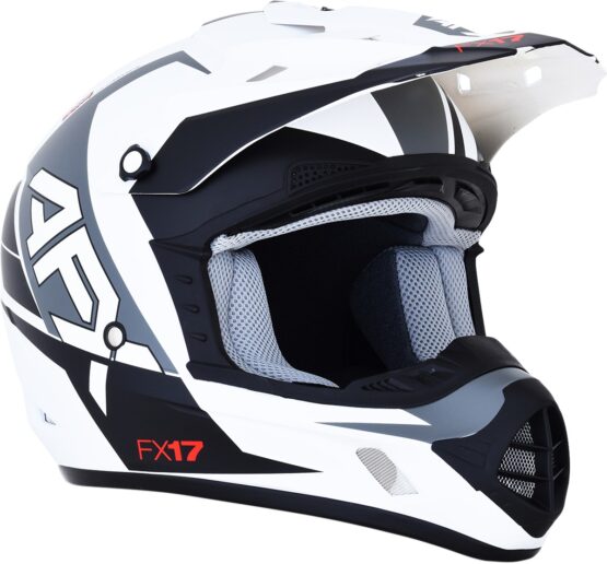 FX-17 Full Face Offroad Helmet Matte White X-Large - Image 2
