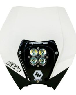 08-13 KTM Headlight Kit DC w/ Headlight Shell White Squadron Sport