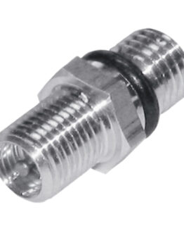 Silver Rear Shock Schrader Air Valve w/ O-Ring - M8 x 1.25