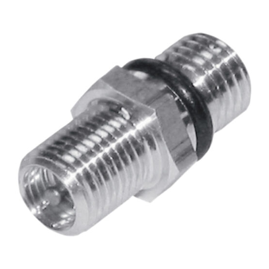 Silver Rear Shock Schrader Air Valve w/ O-Ring - M8 x 1.25
