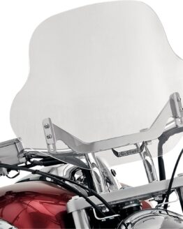 Billet Series Handlebar Mount B-Wing Windshield 15" Clear