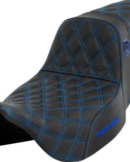 Saddlemen Pro Series SDC Performance Seat Blue Stitch for FLH/FLT 2008-2023