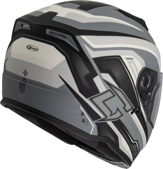 GMAX FF-18 Drift Full Face Helmet Matte Grey/Silver/Black XL - Image 2