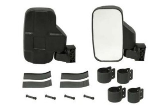 Bronco UTV Side View Mirror Pair with Clamps for 1.75 and 2 Inch Tubes