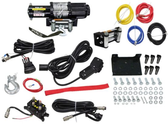 Bronco 6000 lb Steel Wire Winch Universal ATV/UTV