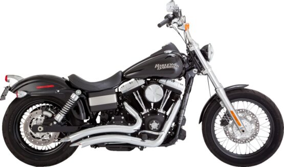 Vance & Hines Big Radius 2-into-2 Chrome Exhaust System For Harley Dyna 06-09 - Image 2