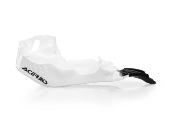 Acerbis Skid Plate White/Black with Linkage Guard For KTM, Husqvarna, GasGas - Image 2