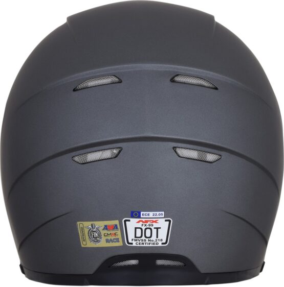 FX-99 Full Face Street Helmet Gray Medium *Open Box* - Image 2