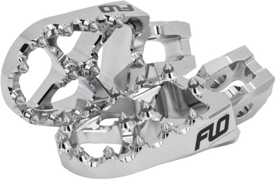 FLO Motorsports Pro Series Footpegs Chrome Honda Kawasaki